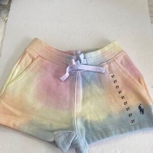 Polo children’s multi color tie dye 84% cotton 16% polyester drawstring new